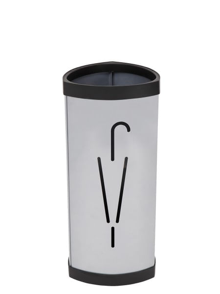 Alba PMTRIA2 M portaombrelli ABS, Acciaio Grigio