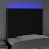 vidaXL-Testiera-a-LED-Nera-144x5x78-88-cm-in-Tessuto
