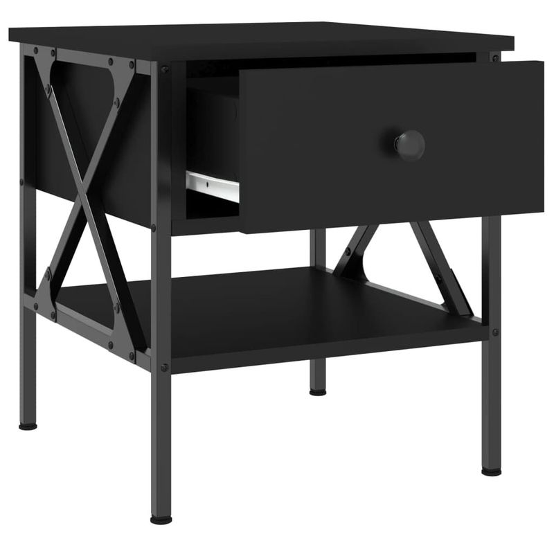 vidaXL-Comodino-Nero-40x42x45-cm-in-Legno-Multistrato