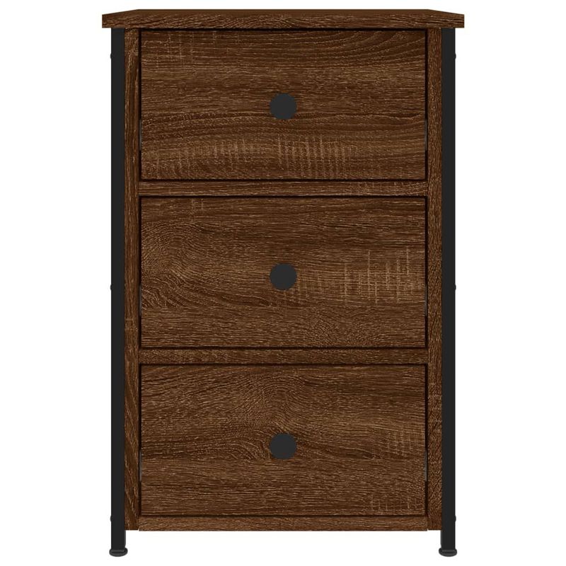 vidaXL-Comodini-2-pz-Rovere-Marrone-40x36x60-cm-in-Legno-Multistrato