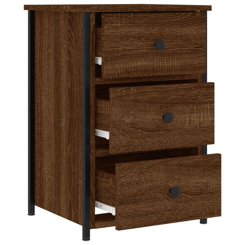 vidaXL-Comodini-2-pz-Rovere-Marrone-40x36x60-cm-in-Legno-Multistrato
