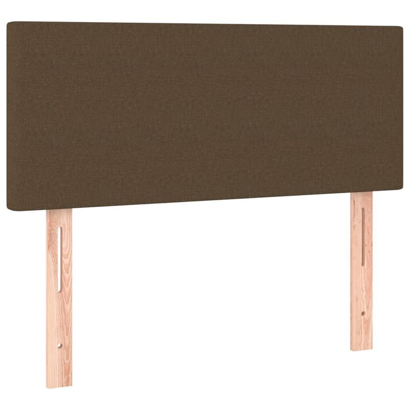 Testiera-a-LED-Marrone-Scuro-90x5x78-88-cm-in-Tessuto