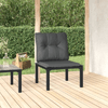 vidaXL-Poltrona-da-Giardino-con-Cuscini-Polyrattan-Nero-e-Grigio