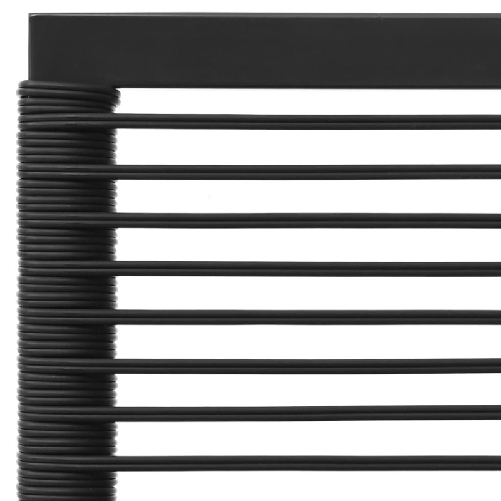 vidaXL-Poltrona-da-Giardino-con-Cuscini-Polyrattan-Nero-e-Grigio