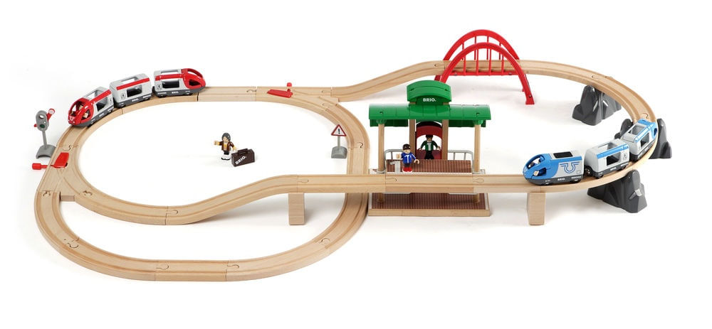 Brio Set di Costruzioni Brio Travelers Platform Tour Multicolore 42 Pezzi