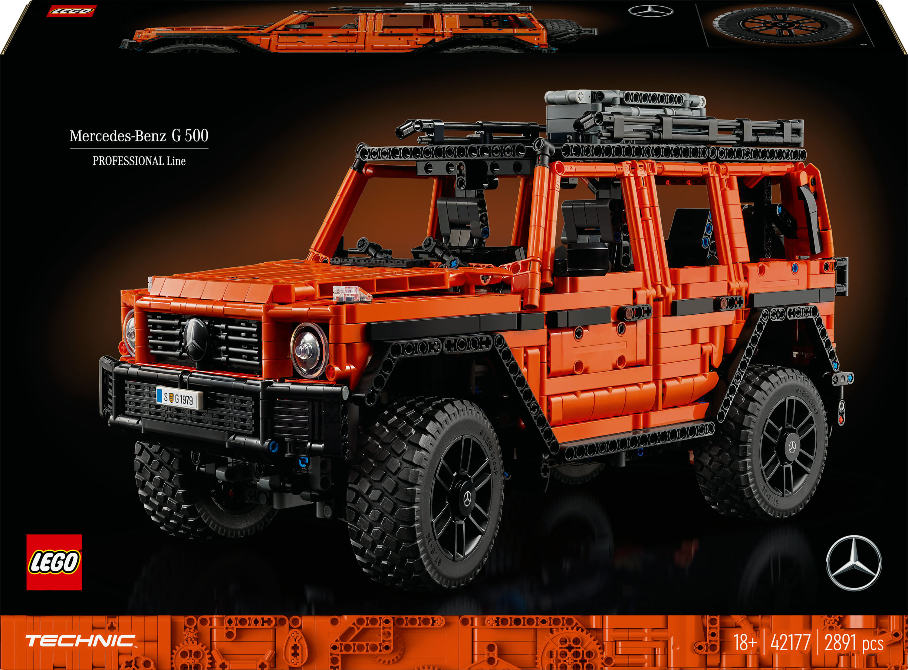 Lego Set di Costruzioni Lego Techniq 42177 Mercedes-Benz G 500 PROFESSIONAL Line 2891 Pezzi