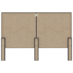vidaXL-Testiera-Letto-Grigio-Scuro-in-Tessuto-180x200-cm-