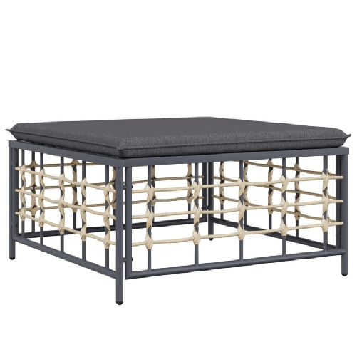 vidaXL-Set-Divani-da-Giardino-4-pz-con-Cuscini-Antracite-in-Polyrattan