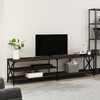 vidaXL-Mobile-TV-Rovere-Marrone-200x40x50cm-Legno-Multistrato-Metallo