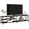 vidaXL-Mobile-TV-Rovere-Marrone-200x40x50cm-Legno-Multistrato-Metallo