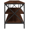 vidaXL-Mobile-TV-Rovere-Marrone-200x40x50cm-Legno-Multistrato-Metallo
