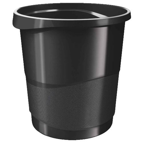 ESSELTE-CESTINO-GETTACARTE-EUROPOST-NERO-VIVIDA-14LT-ESSELTE