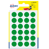 AVERY-Blister-168-etichetta-adesiva-tonda-PSA-verde-D15mm-Avery