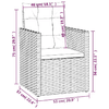 vidaXL-Poltrona-da-Giardino-con-Cuscini-Nera-in-Polyrattan