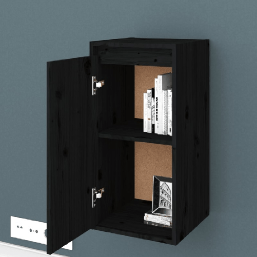 Pensili-2-pz-Neri-30x30x60-cm-in-Legno-Massello-di-Pino