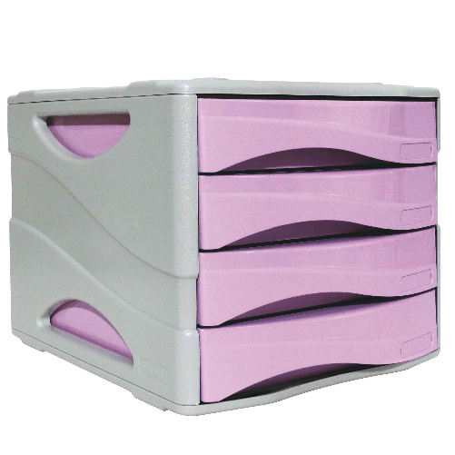ARDA 15P4PPASVI organizzatore per cassetto di scrivania Plastica Grigio, Lillà