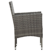 vidaXL-Sedie-da-Pranzo-per-Giardino-2-pz-in-Polyrattan-Grigio