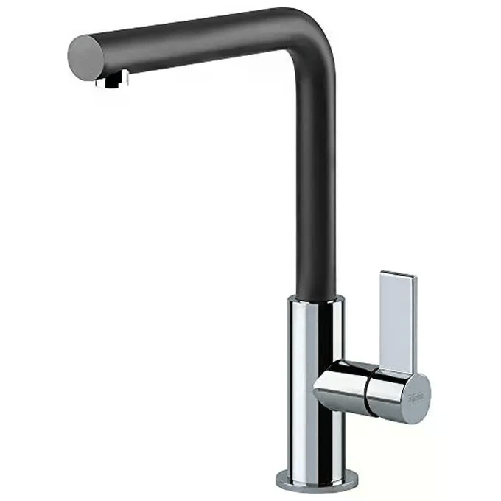 Franke-Neptune-Evo-Miscelatore-monocomando-con-canna-girevole-360°-Cromato-Nero-115.0373.930