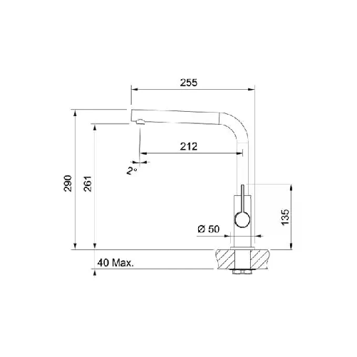 Franke-Neptune-Evo-Miscelatore-monocomando-con-canna-girevole-360°-Cromato-Nero-115.0373.930