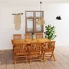 vidaXL-Set-da-Pranzo-da-Giardino-7-pz-in-Legno-Massello-di-Teak
