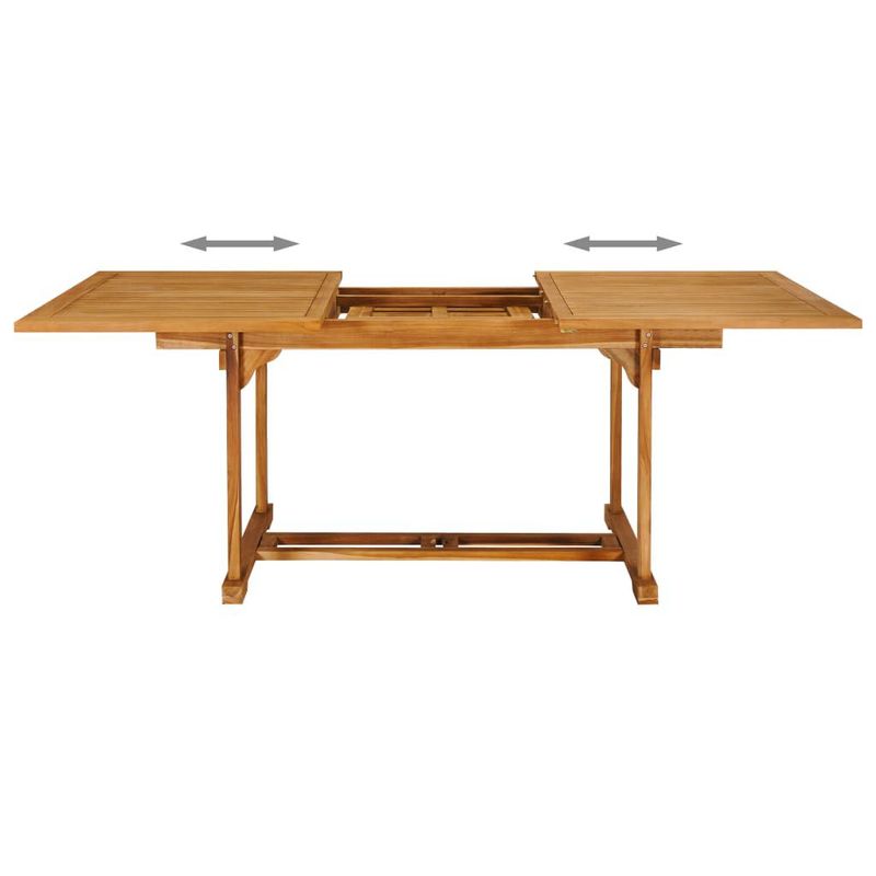 vidaXL-Set-da-Pranzo-da-Giardino-7-pz-in-Legno-Massello-di-Teak