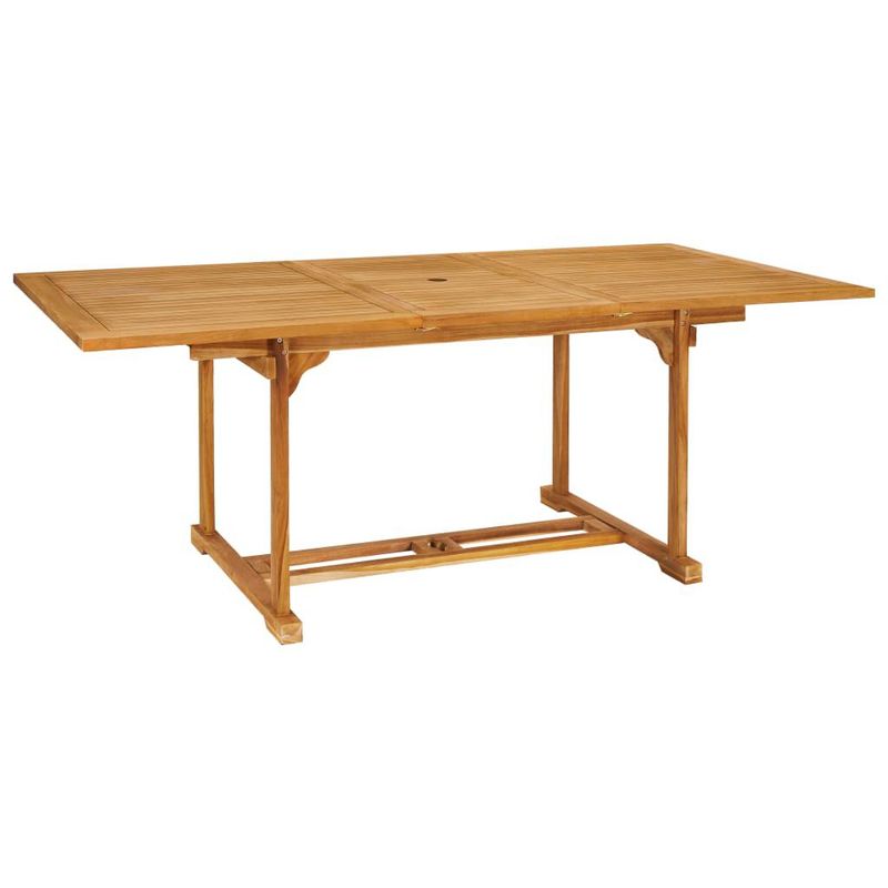 vidaXL-Set-da-Pranzo-da-Giardino-7-pz-in-Legno-Massello-di-Teak