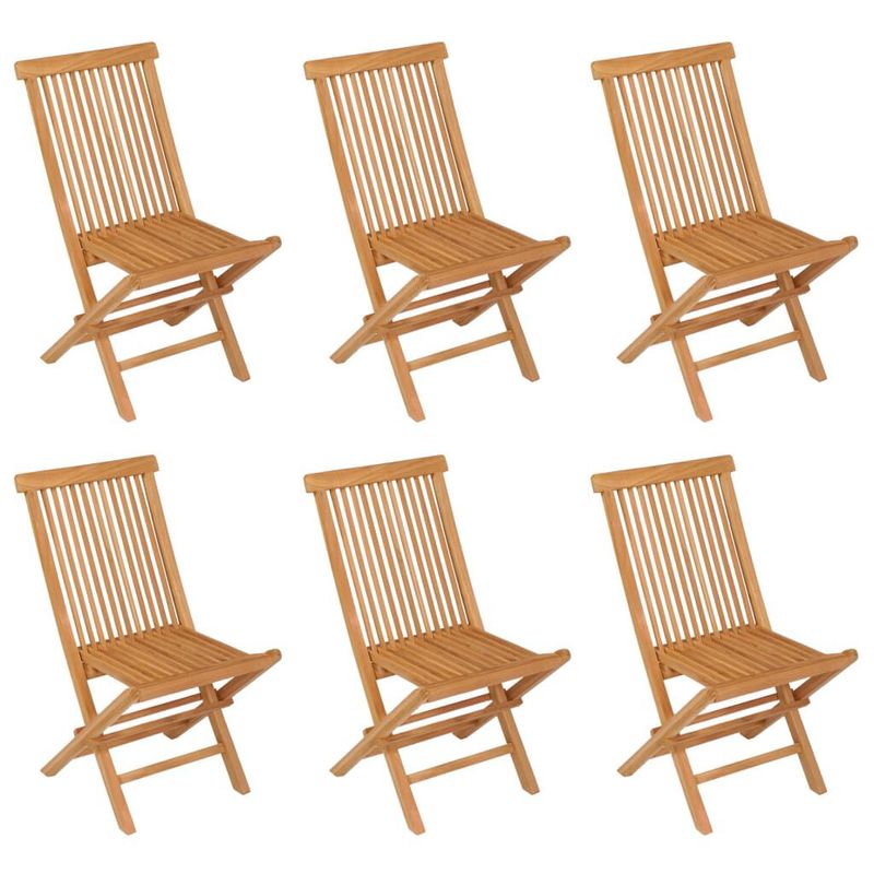 vidaXL-Set-da-Pranzo-da-Giardino-7-pz-in-Legno-Massello-di-Teak