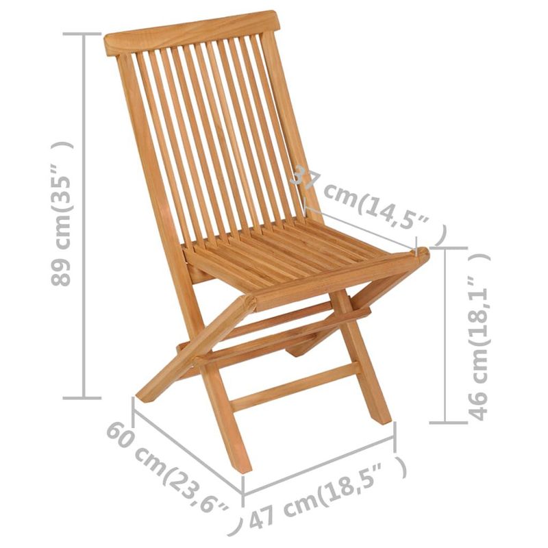 vidaXL-Set-da-Pranzo-da-Giardino-7-pz-in-Legno-Massello-di-Teak