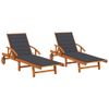 vidaXL-Lettino-Prendisole-2pz-con-Tavolo-e-Cuscini-Massello-d-Acacia