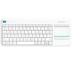 Logitech K400 Plus Tv tastiera RF Wireless QWERTZ Tedesco Bianco