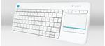 Logitech-K400-Plus-Tv-tastiera-RF-Wireless-QWERTZ-Tedesco-Bianco