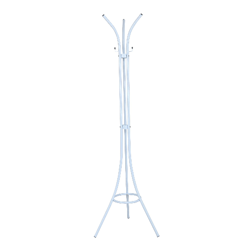 King Collection Biacchi Gianfranco Appendiabiti in Acciaio Verniciato Bianco 48x48x175 cm
