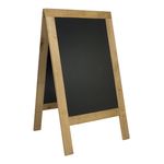 Securit SBS-N-135 lavagna e accessori Nero Acciaio inossidabile, Legno