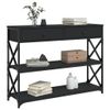 vidaXL-Tavolino-Consolle-Nero-100x28x75-cm-in-Legno-Multistrato