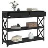 vidaXL-Tavolino-Consolle-Nero-100x28x75-cm-in-Legno-Multistrato