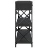 vidaXL-Tavolino-Consolle-Nero-100x28x75-cm-in-Legno-Multistrato