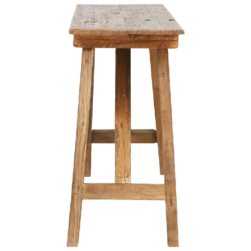 vidaXL-Tavolo-Consolle-130x40x80-cm-in-Legno-Massello-di-Recupero