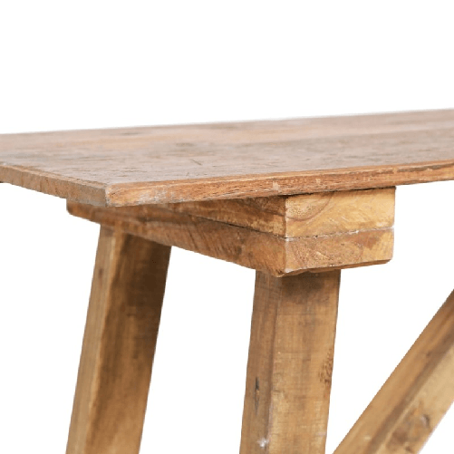 vidaXL-Tavolo-Consolle-130x40x80-cm-in-Legno-Massello-di-Recupero