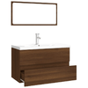 vidaXL-Set-Mobili-da-Bagno-Rovere-Marrone-in-Legno-Multistrato