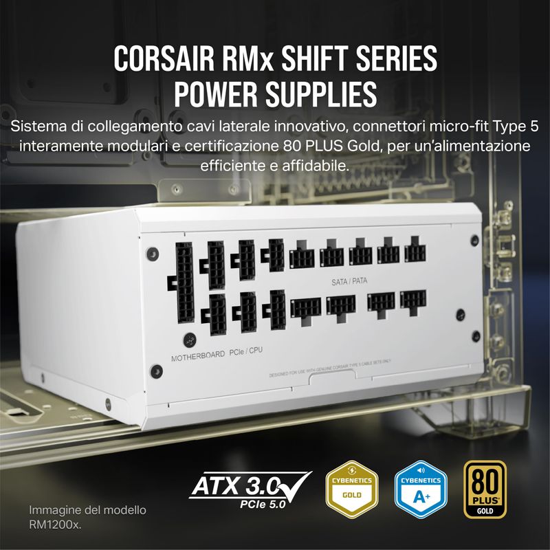 CORSAIR-RM750x-SHIFT-Alimentatore-ATX-Modulare-750W---Bianco