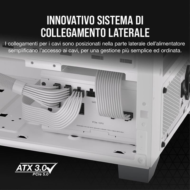 CORSAIR-RM750x-SHIFT-Alimentatore-ATX-Modulare-750W---Bianco
