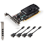PNY VCQP1000DVIV2-PB scheda video NVIDIA Quadro P1000 V2 4 GB GDDR5