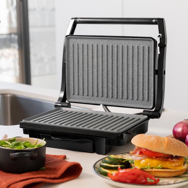 Cecotec-Griglia-Elettrica-Rock-nGrill-Dark-1000-1000-W-rivestimento-in-pietra-vassoio-raccoglitori-superficie-254-x-175-cm-privo-di-PTFE-PFOA