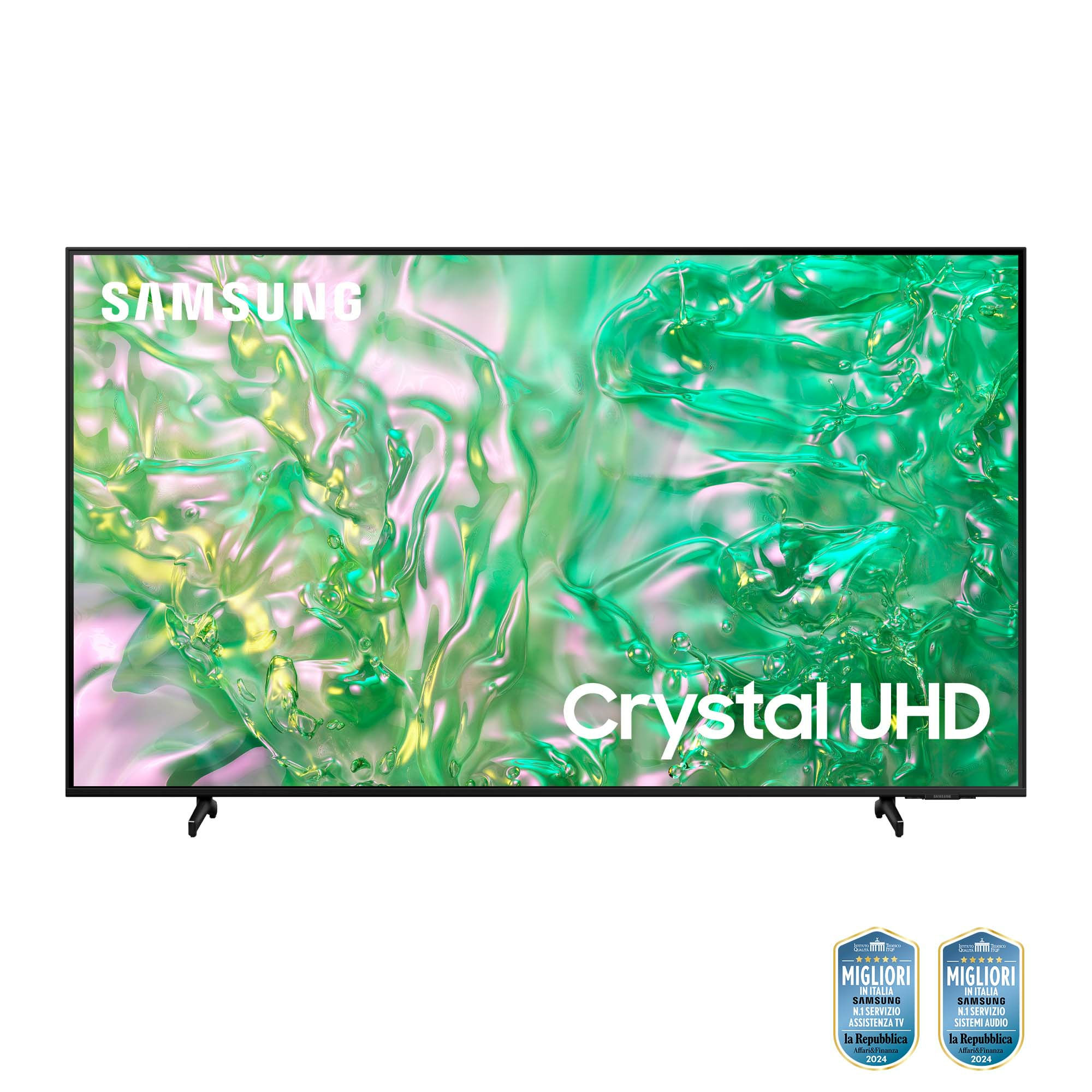 Samsung TV Crystal UHD 4K 75” UE75DU8070UXZT Smart TV Wi-Fi Black 2024, Processore Crystal 4K, 4K Upscaling