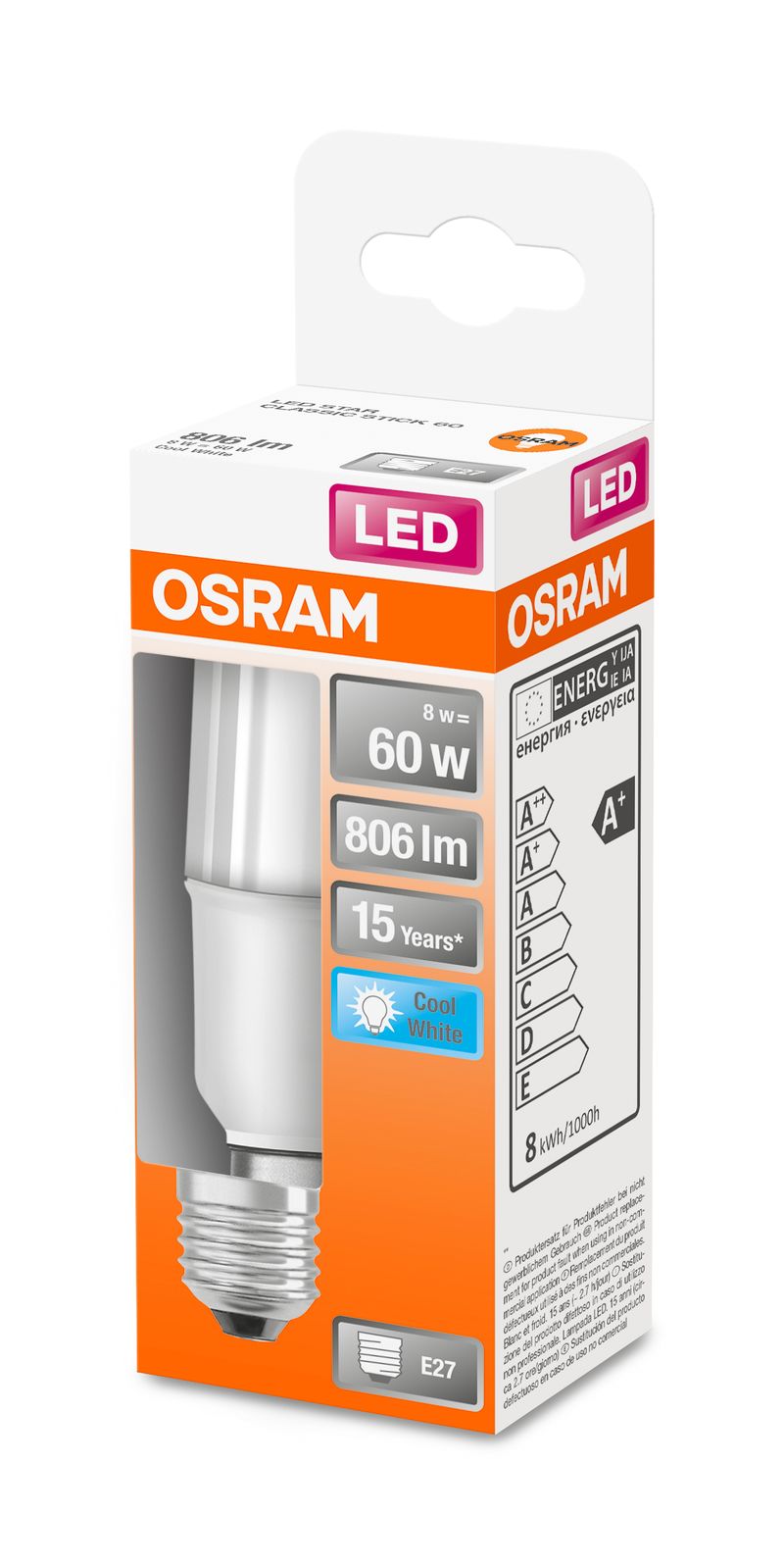 Osram-STAR-lampada-LED-8-W-E14-F
