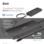 CLUB3D-CSV-1581-replicatore-di-porte-e-docking-station-per-notebook-Thunderbolt-4-Nero