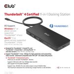 CLUB3D-CSV-1581-replicatore-di-porte-e-docking-station-per-notebook-Thunderbolt-4-Nero