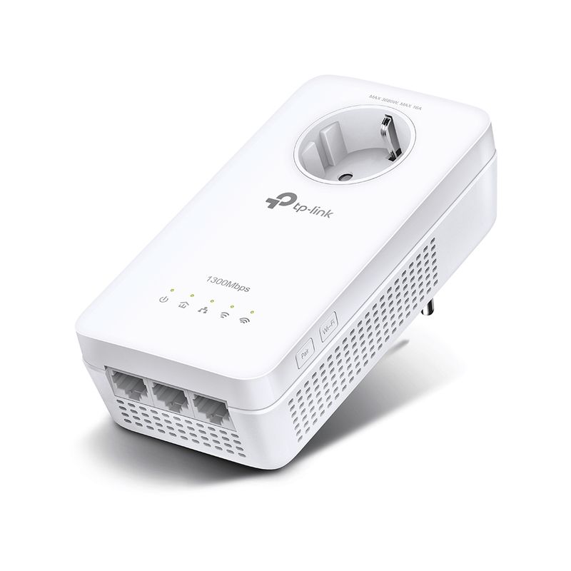 TP-Link-TL-WPA8631P-adattatore-di-rete-PowerLine-1300-Mbit-s-Collegamento-ethernet-LAN-Wi-Fi-Bianco-1-pz