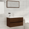 vidaXL-Set-Mobili-da-Bagno-2-pz-Rovere-Marrone-in-Legno-Multistrato