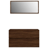 vidaXL-Set-Mobili-da-Bagno-2-pz-Rovere-Marrone-in-Legno-Multistrato